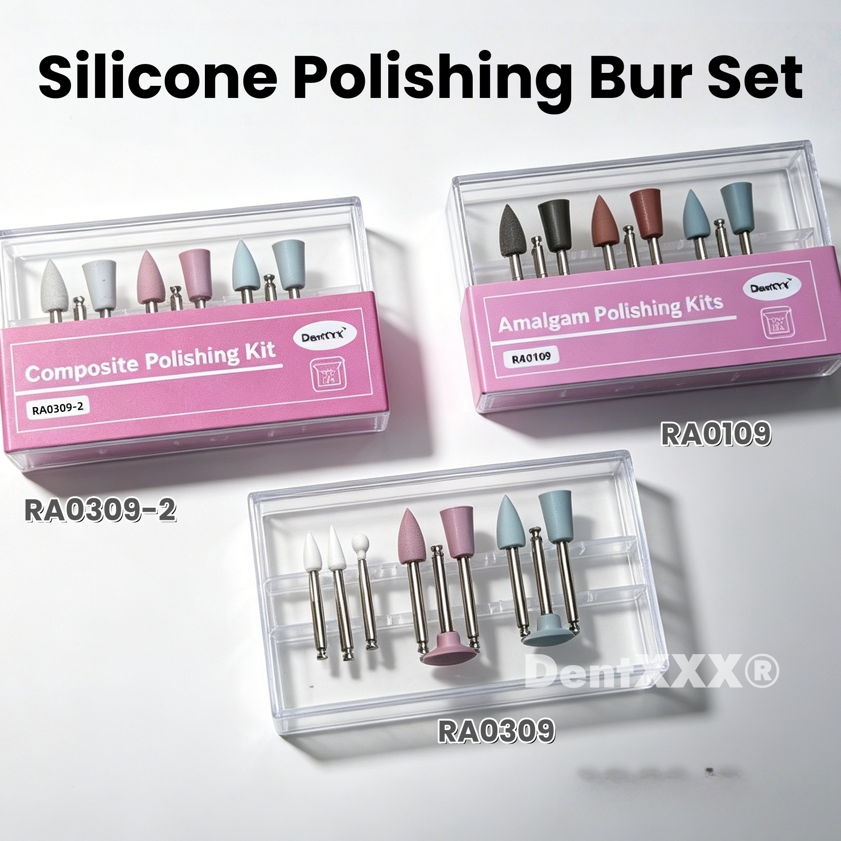 Resin Art Case - 9 PCS/Box Silicone Grinding Head Finishing