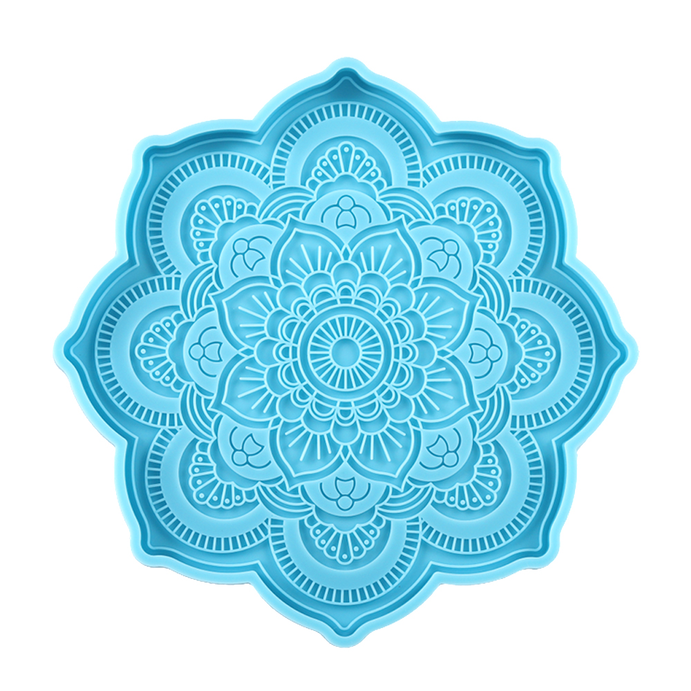 Coaster Mold Square - Mandala Coaster Silicone Mold DIY Epoxy