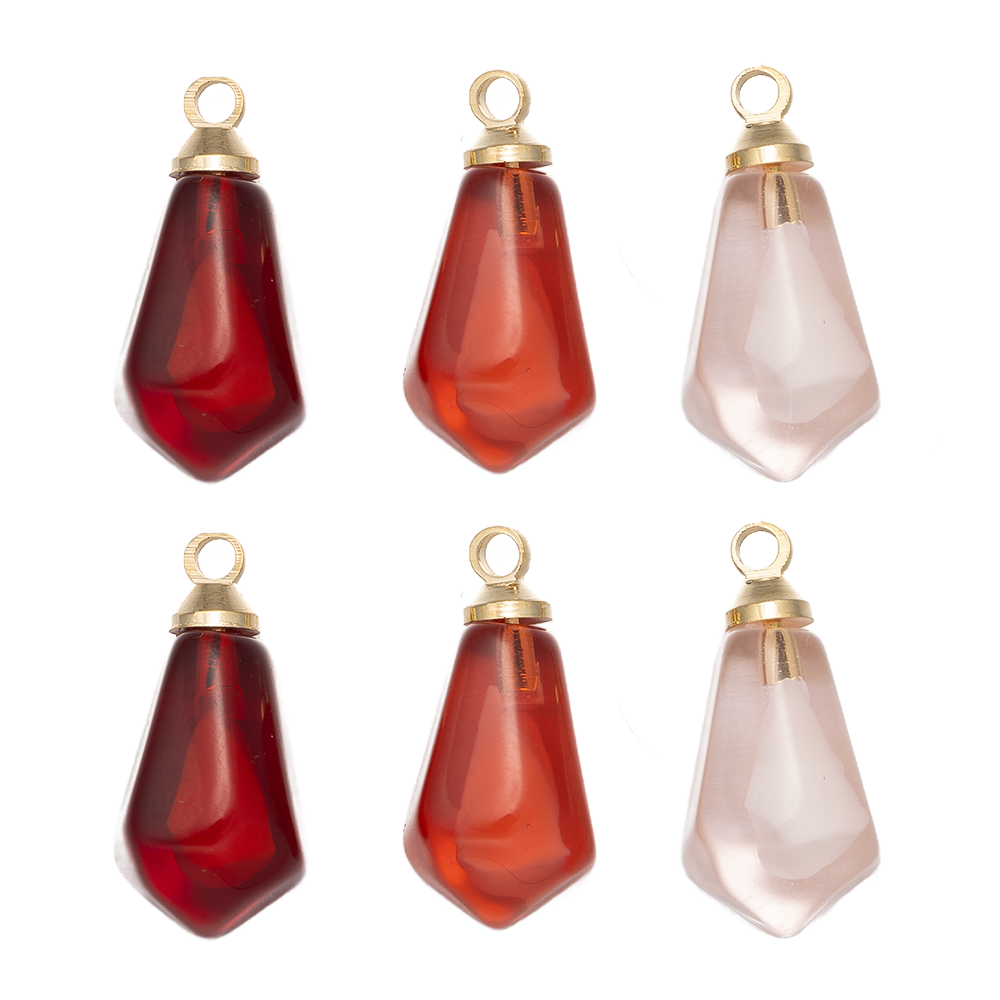 Resin Art Jewelry Kit - 10pcs/Lot Fruit Pomegranate Seed Pendant For