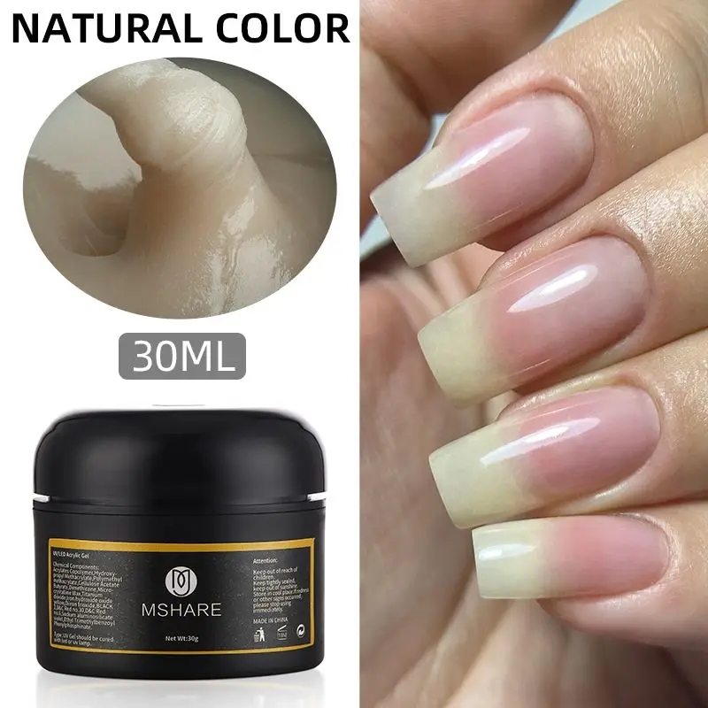 Resin Art Logo - MSHARE 30g Natural Looking Poly Nails