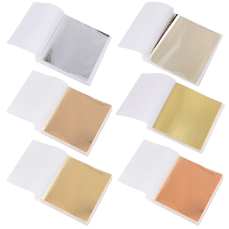 Resin Art Anniversary Gift - 100pcs Imitation Shiny Gold Sliver Leaf