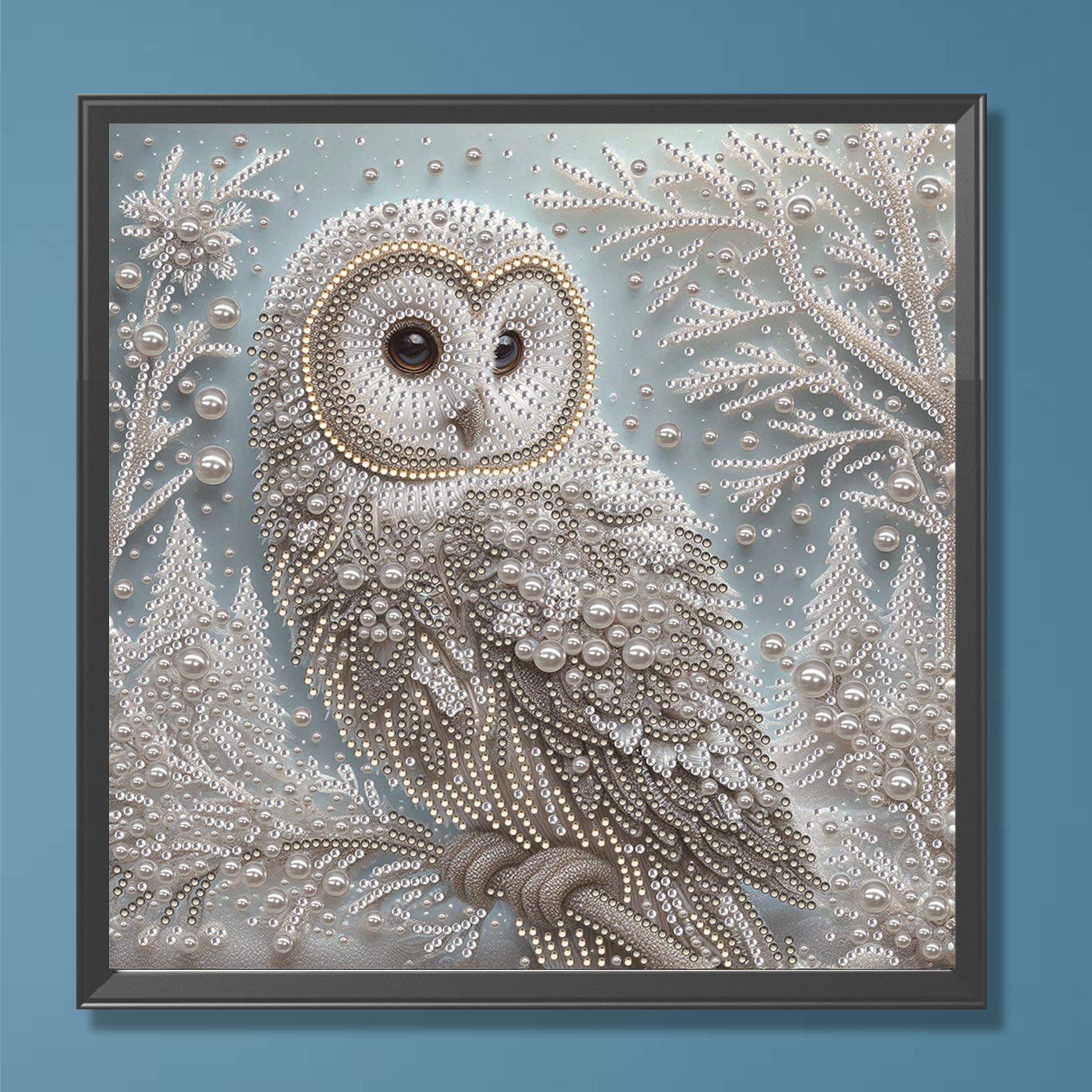 Resin Art On Wall - Owl Special Shaped 5D DIY Partial