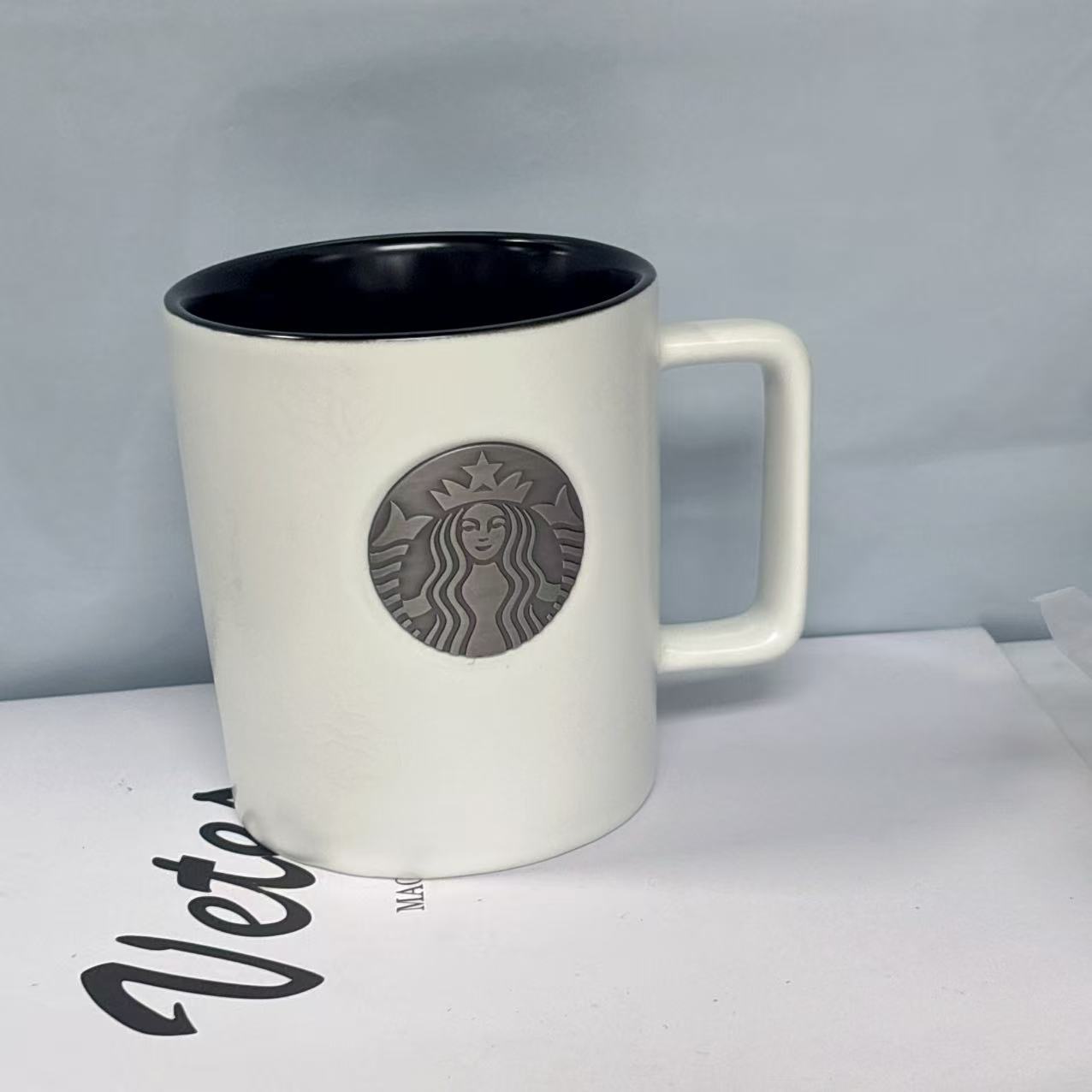 Starbucks 450ml Black and Whit – обзор и цена Resin Art Logo