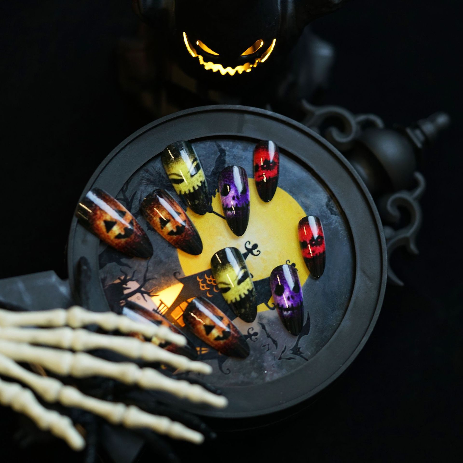 24pcs 2025 Halloween 3D Cat Ey – обзор и цена Resin Art Case