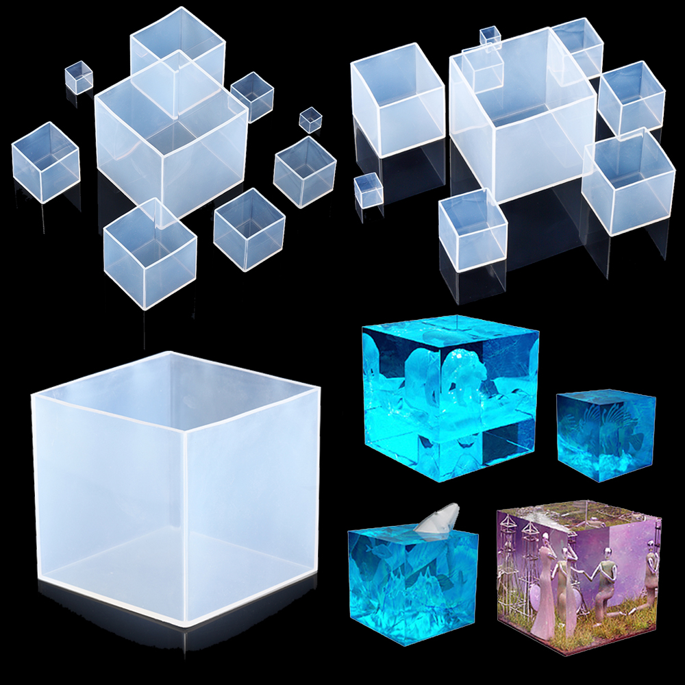 Clear Silicone Cube Molds Larg – обзор и цена Resin Art Cube