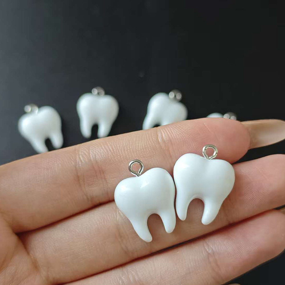 10pcs Cute White Teeth Resin P – обзор и цена Resin Art Jewelry Kit