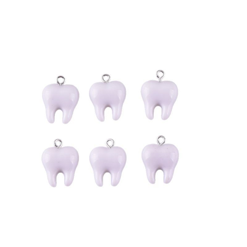 10pcs Cute White Teeth Resin P – обзор и цена Resin Art Jewelry Kit
