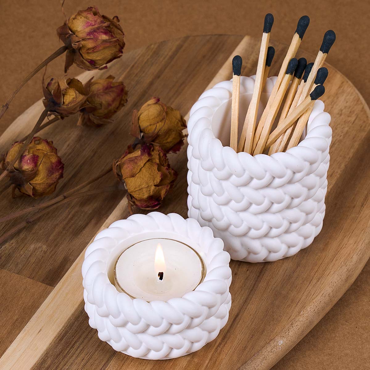 1/2/3/4 Floors Hemp Rope Candl – обзор и цена Coaster Mold Square