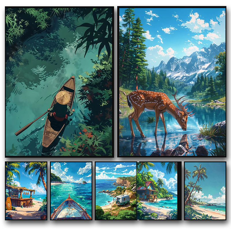 Sea Summer Landscape Bar Anime – обзор и цена Resin Art Beach