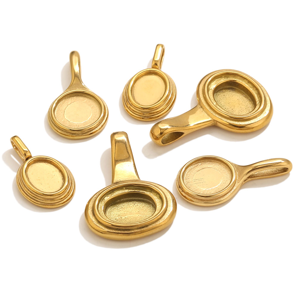 5pcs Stainless Steel Round Ova – обзор и цена Resin Art Jewelry Kit