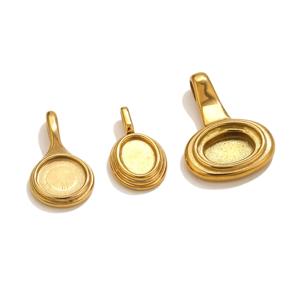 5pcs Stainless Steel Round Ova – обзор и цена Resin Art Jewelry Kit
