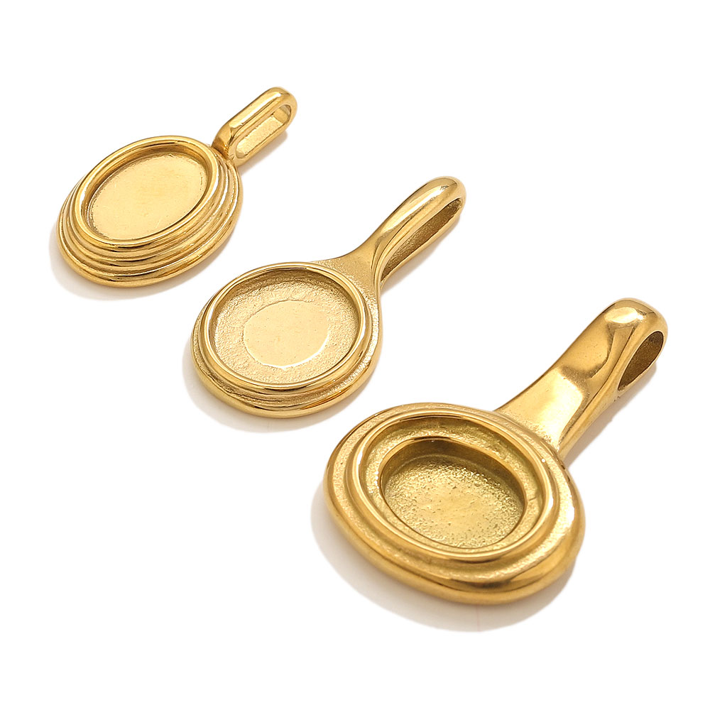 5pcs Stainless Steel Round Ova – обзор и цена Resin Art Jewelry Kit