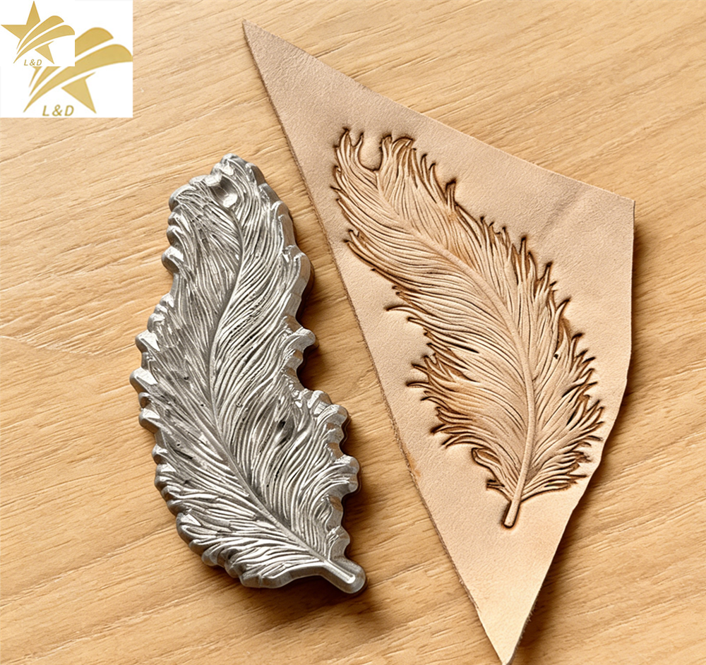 3D Feather Leather Stamp Embos – обзор и цена Resin Art Logo