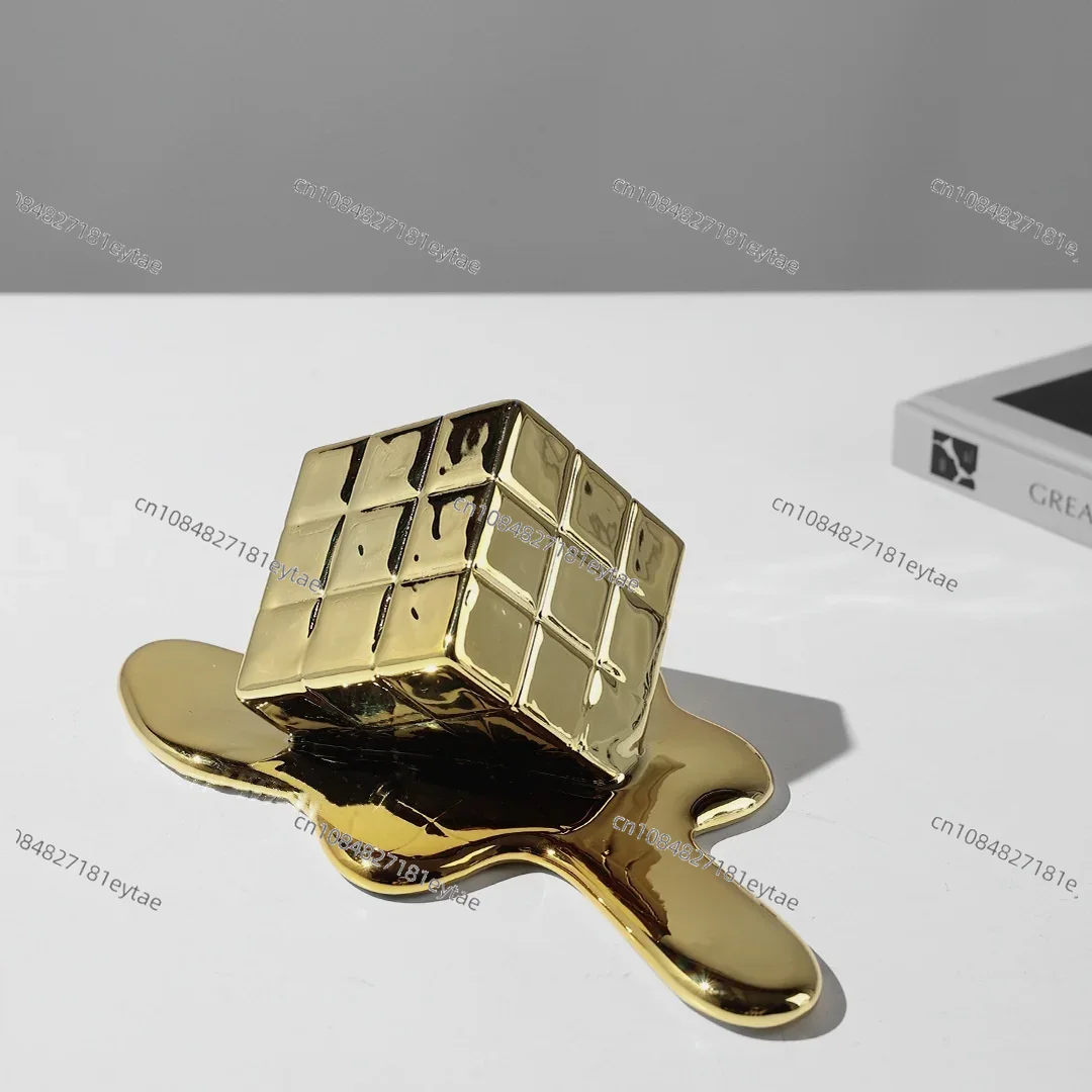 Golden Resin Geometric Cube -  – обзор и цена Resin Art Cube