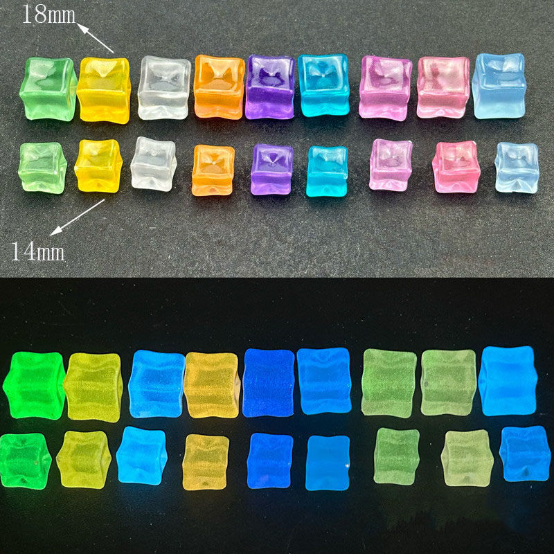 20pcs Luminous 14cm Stone Squa – обзор и цена Resin Art Cube
