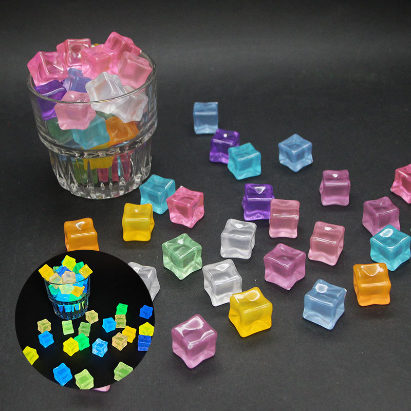 20pcs Luminous 14cm Stone Squa – обзор и цена Resin Art Cube