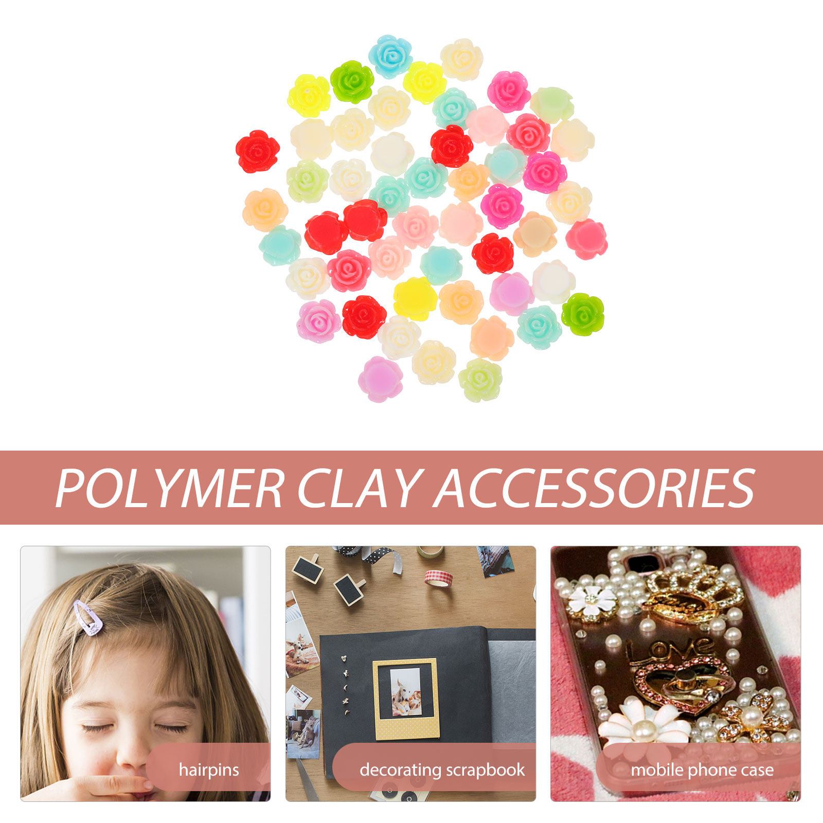 50Pcs Rose Flower Resin Decors – обзор и цена Resin Art Case