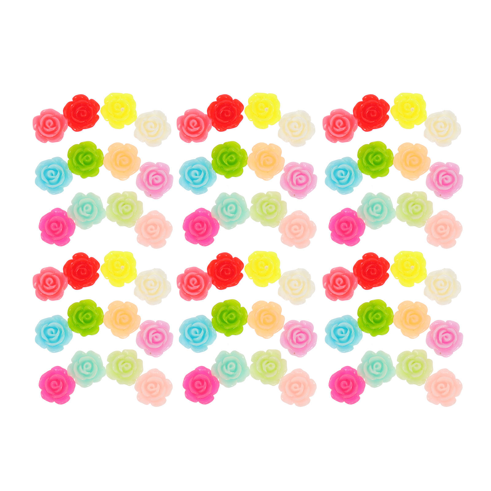 50Pcs Rose Flower Resin Decors – обзор и цена Resin Art Case