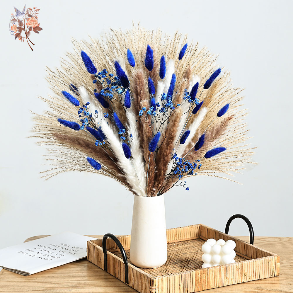 70 Stem Blue Fluffly Rabbit Ta – обзор и цена Dried Flower Pressed