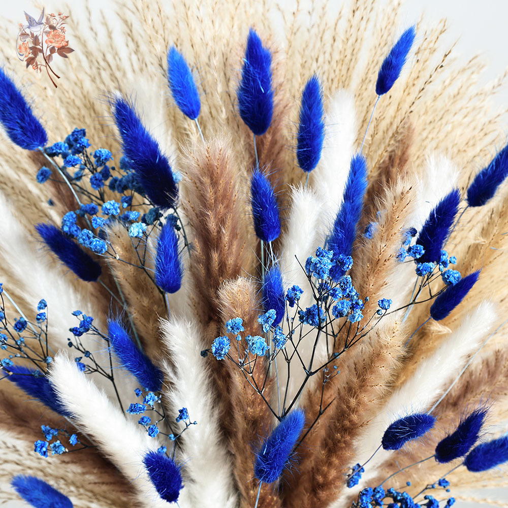 70 Stem Blue Fluffly Rabbit Ta – обзор и цена Dried Flower Pressed