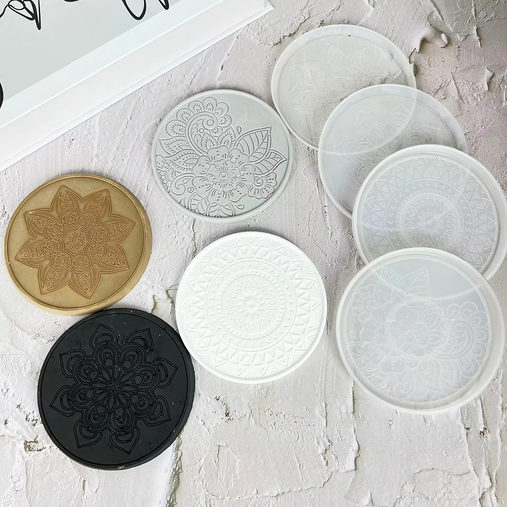 Mandala Round Coaster Resin Si – обзор и цена Coaster Mold Square