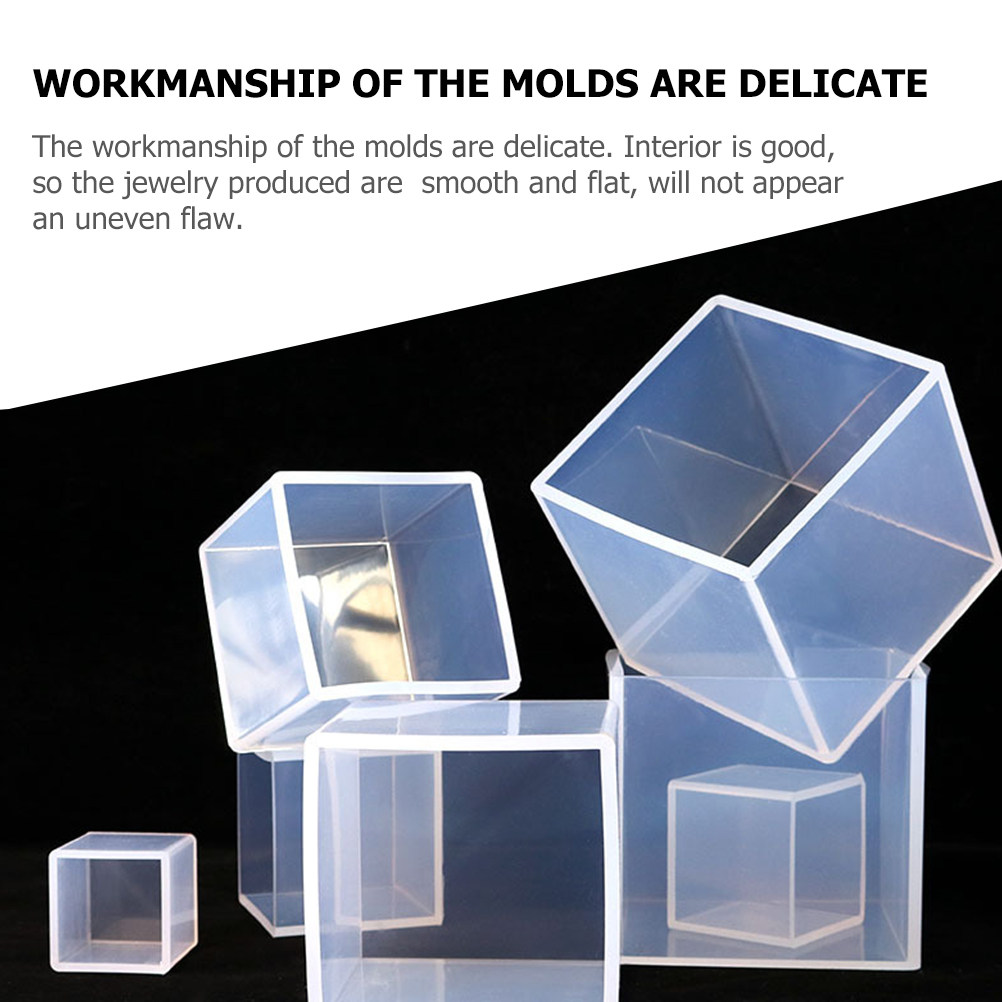 5Pcs Silicone Cube Mold for Re – обзор и цена Resin Art Cube