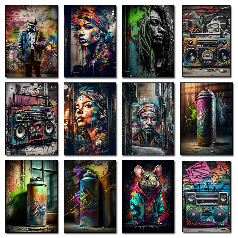 Street Graffiti Art Drawing Re – обзор и цена Resin Art On Wall