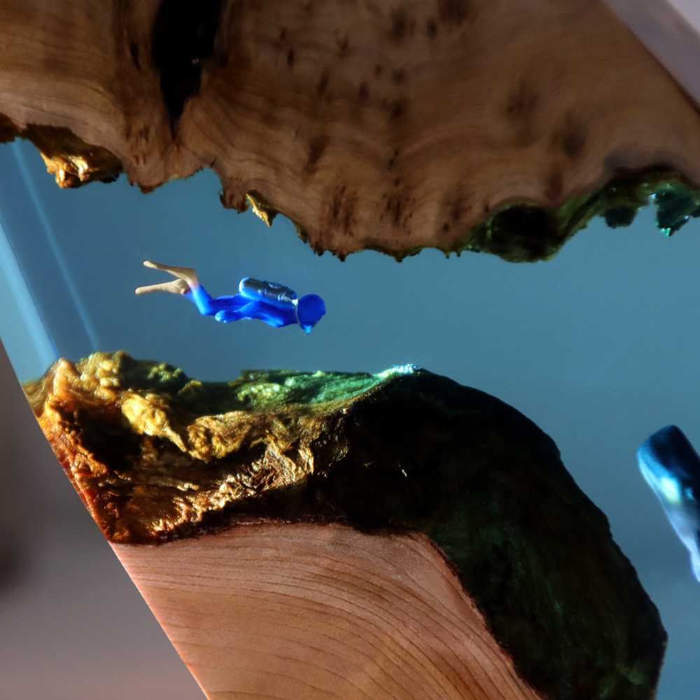 New Underwater Cave Whale Dive – обзор и цена Resin Art Anniversary Gift