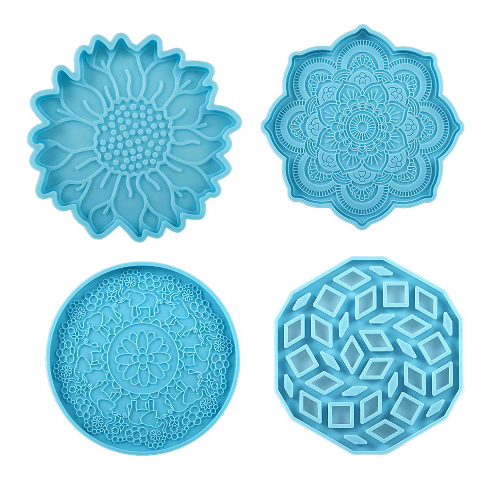 Mandala Coaster Silicone Mold  – обзор и цена Coaster Mold Square
