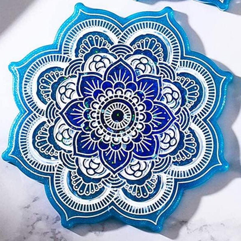Mandala Coaster Silicone Mold  – обзор и цена Coaster Mold Square