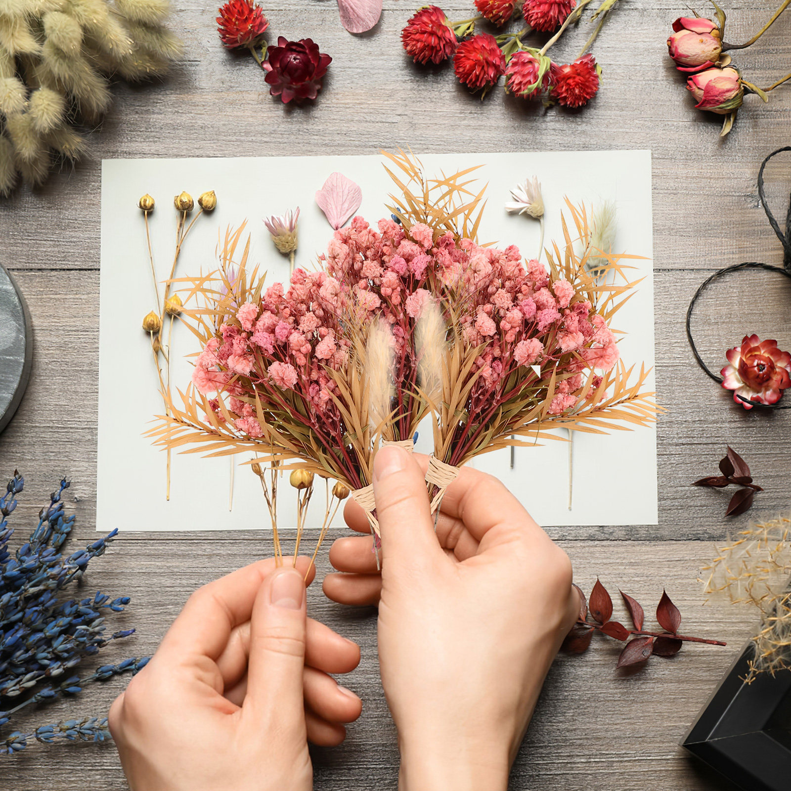 3Pcs Mini Dried Floral Bouquet – обзор и цена Dried Flower Pressed