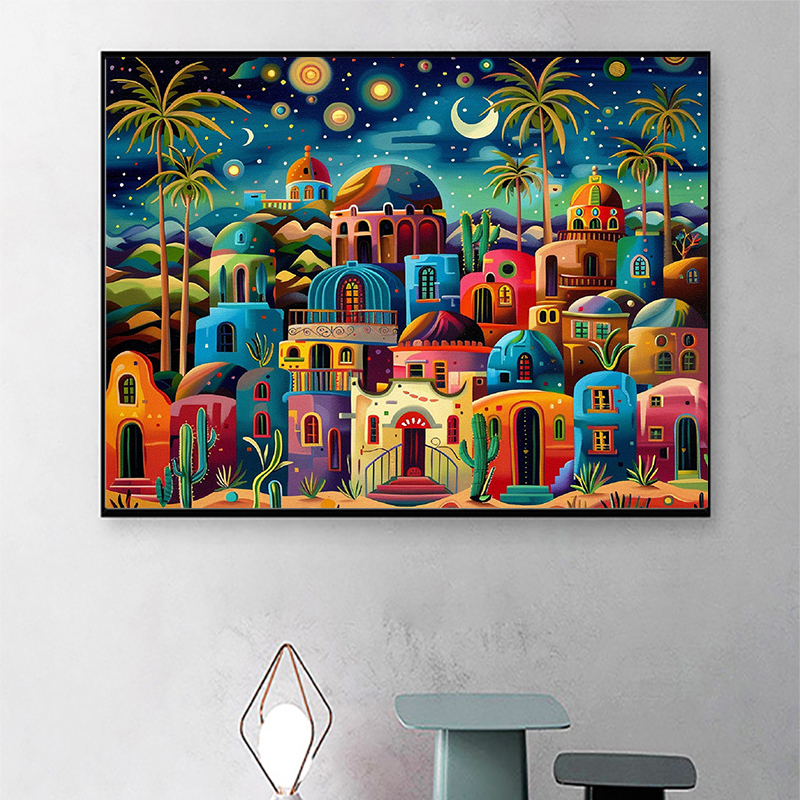 Frameless,Night View 5D Diamon – обзор и цена Resin Art On Wall