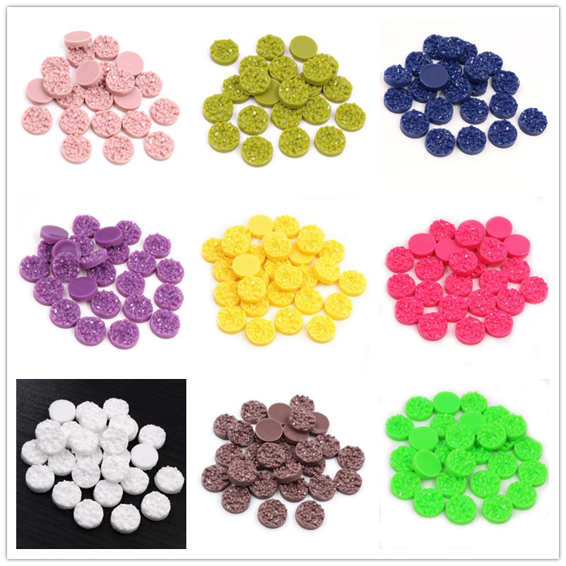 40pcs Resin Druzy Cabochons Do – обзор и цена Resin Art Jewelry Kit