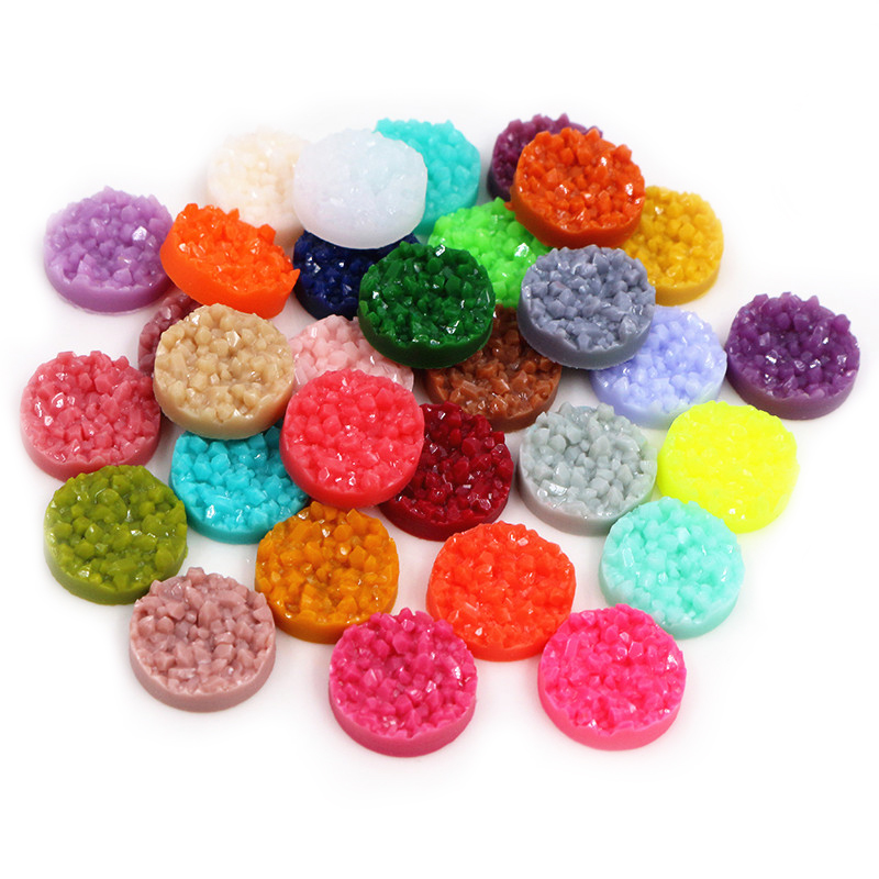 40pcs Resin Druzy Cabochons Do – обзор и цена Resin Art Jewelry Kit