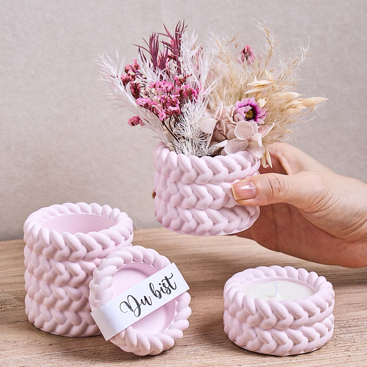 Woven Candle Jar Silicone Mold – обзор и цена Coaster Mold Square