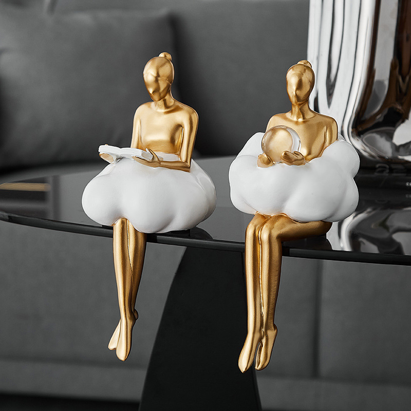 Ballet Girl Cloud Abstract Art – обзор и цена Resin Art Dining Table