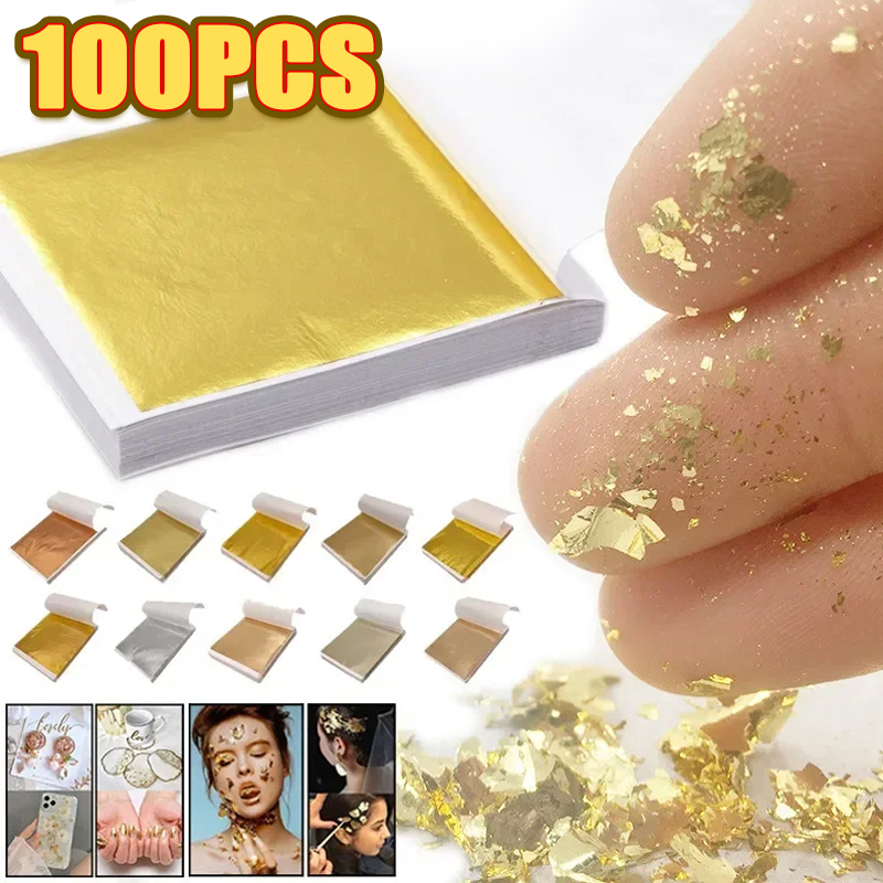 100Pcs Imitation Gold Foil She – обзор и цена Resin Art Anniversary Gift