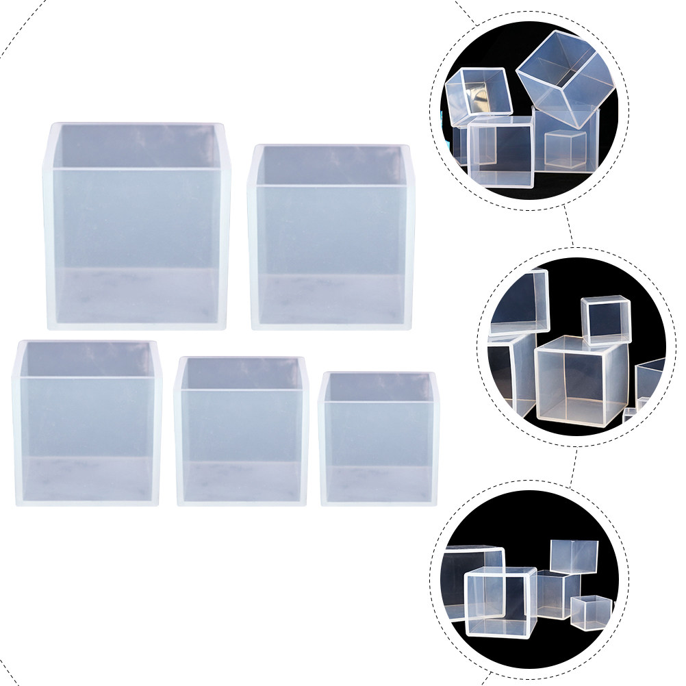5Pcs DIY Cube Mold Silicone Sq – обзор и цена Resin Art Cube