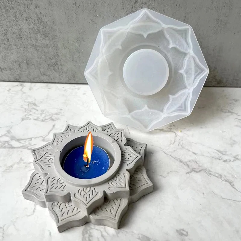 Concrete Candle Jar Silicone M – обзор и цена Coaster Mold Square