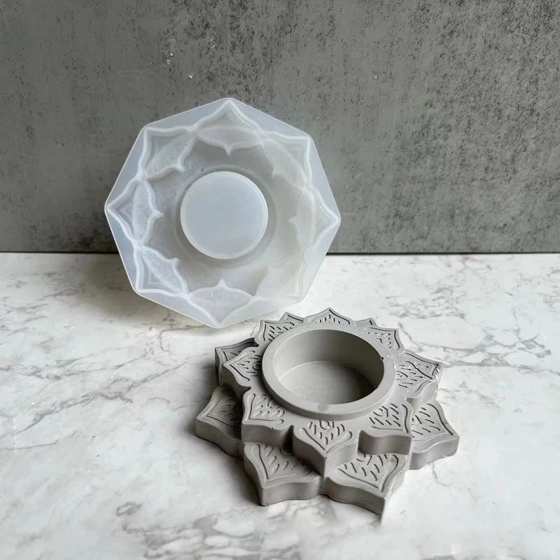 Concrete Candle Jar Silicone M – обзор и цена Coaster Mold Square