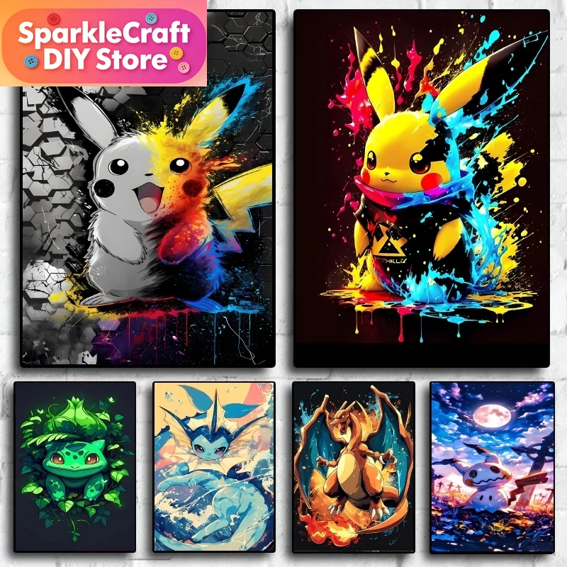 1pc frameless Pokemon Pikachu  – обзор и цена Resin Art On Wall