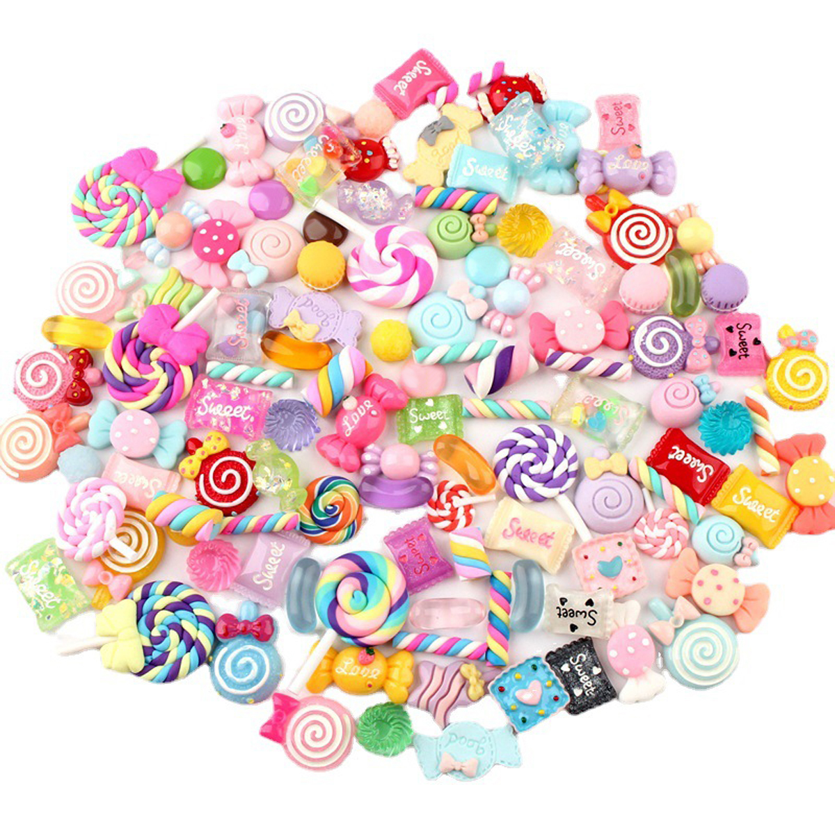 30pcs Random Candy Slime Charm – обзор и цена Resin Art Jewelry Kit