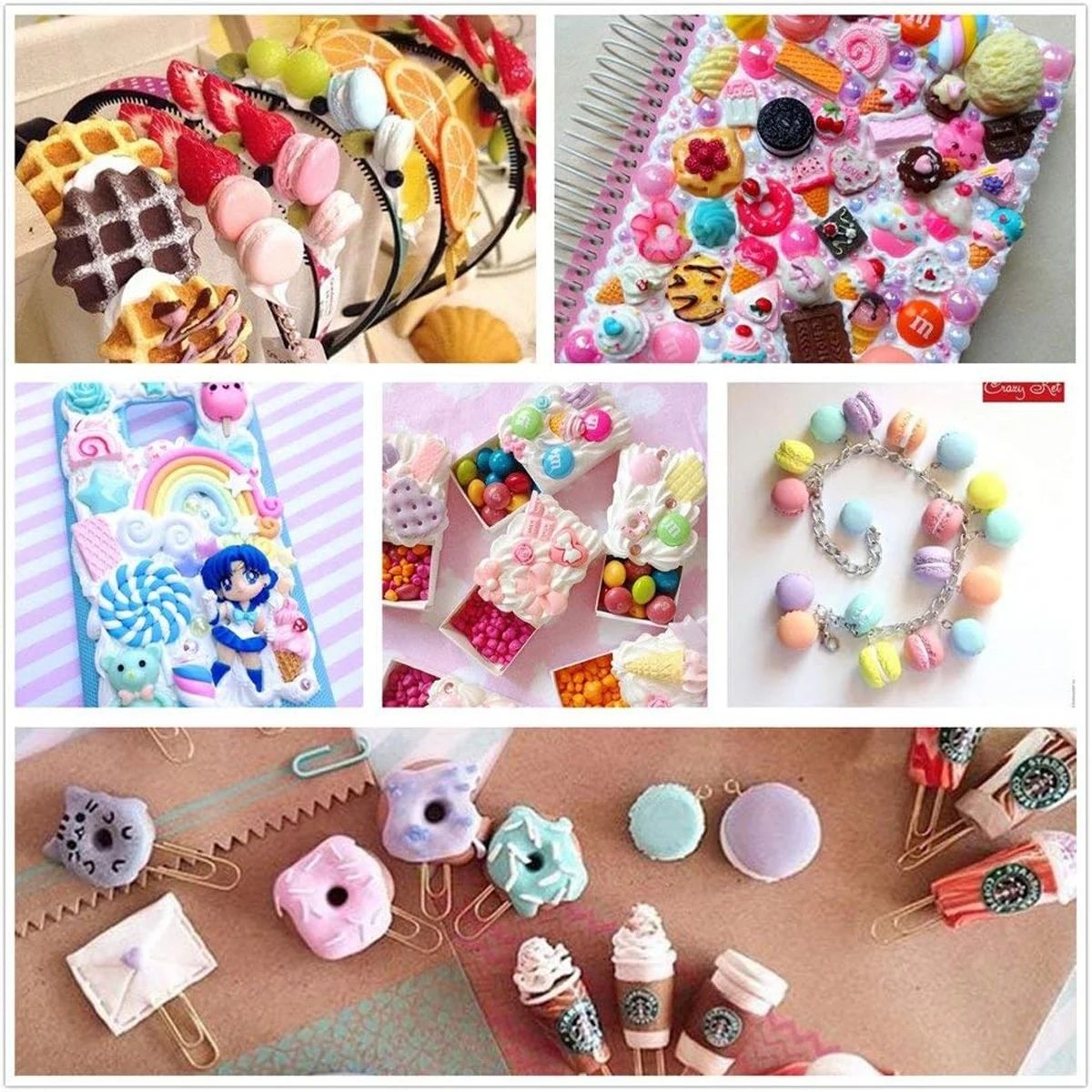 30pcs Random Candy Slime Charm – обзор и цена Resin Art Jewelry Kit