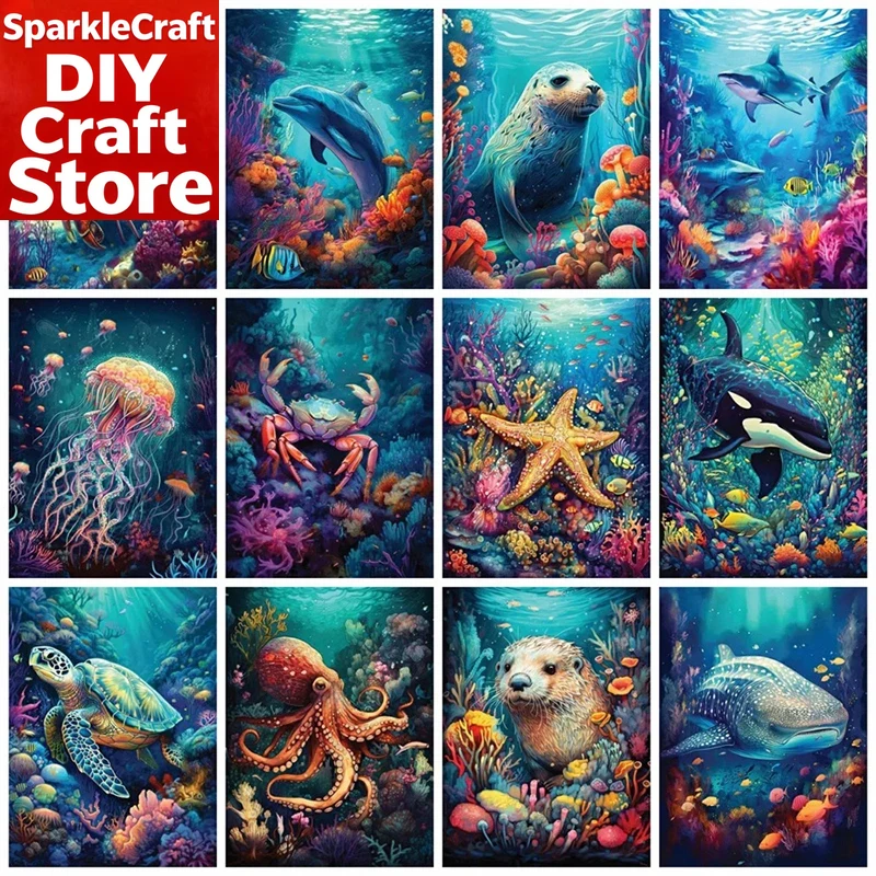 1PC frameless  Full Square Rou – обзор и цена Resin Art On Wall