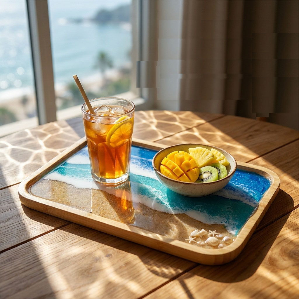 Epoxy Resin Ocean Art Decorati – обзор и цена Resin Art Dining Table