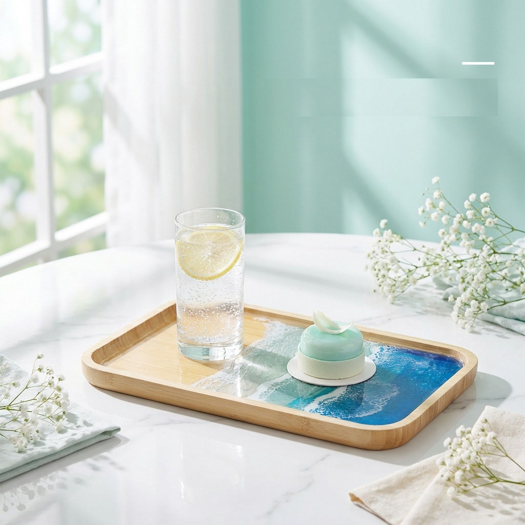 Epoxy Resin Ocean Art Decorati – обзор и цена Resin Art Dining Table