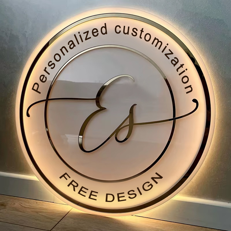 Custom Acrylic Business Logo N – обзор и цена Resin Art Logo