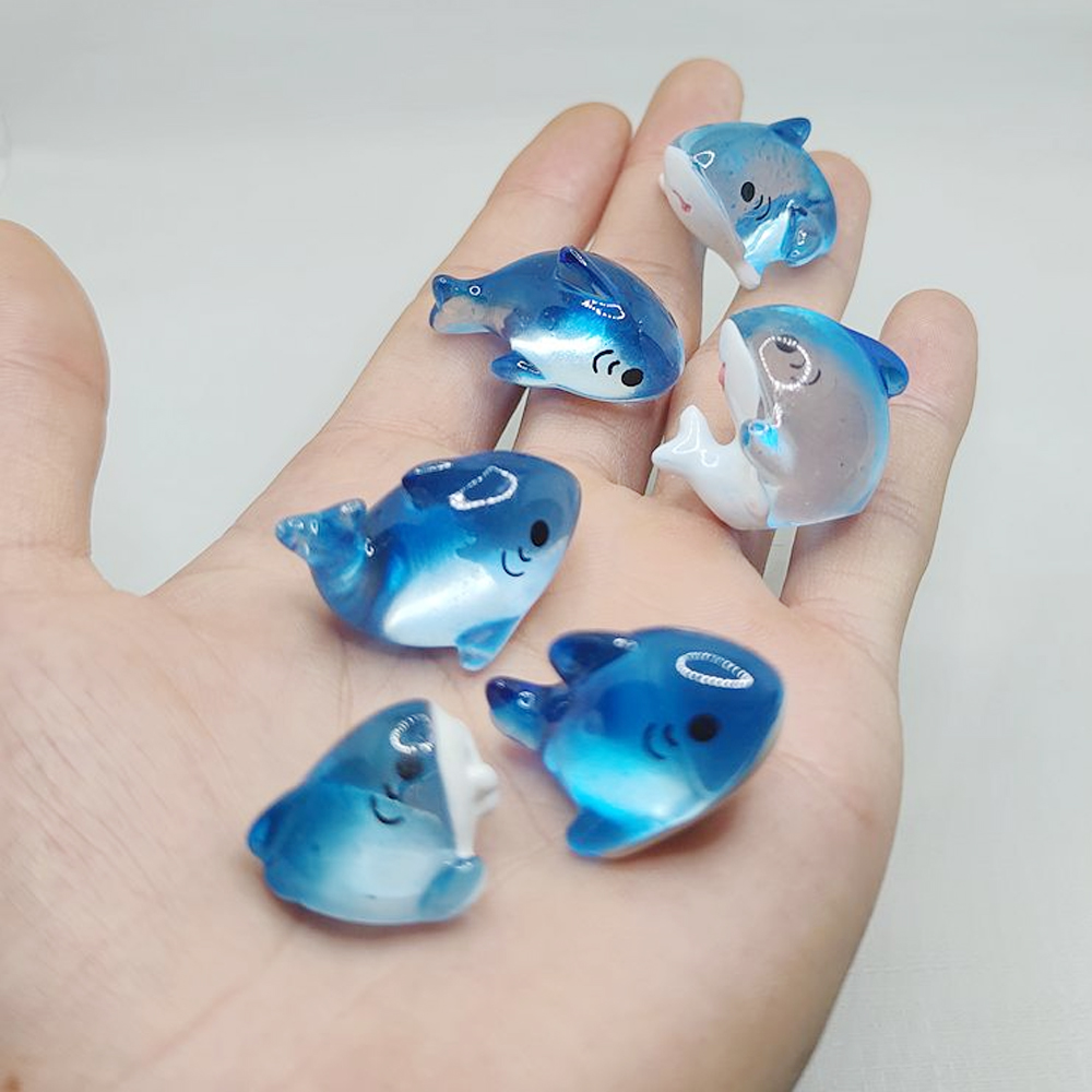 3/6pcs Mini Resin Shark Miniat – обзор и цена Resin Art Beach