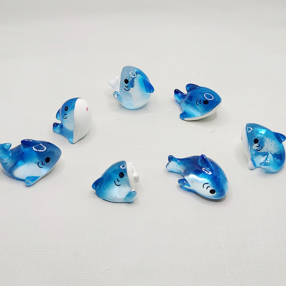 3/6pcs Mini Resin Shark Miniat – обзор и цена Resin Art Beach