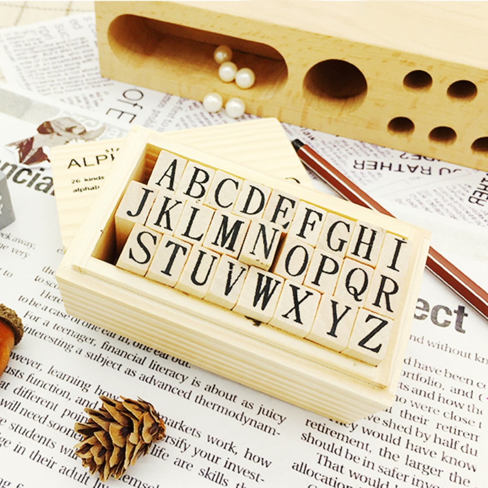 Wooden Alphabet & Number Stamp – обзор и цена Resin Art Logo